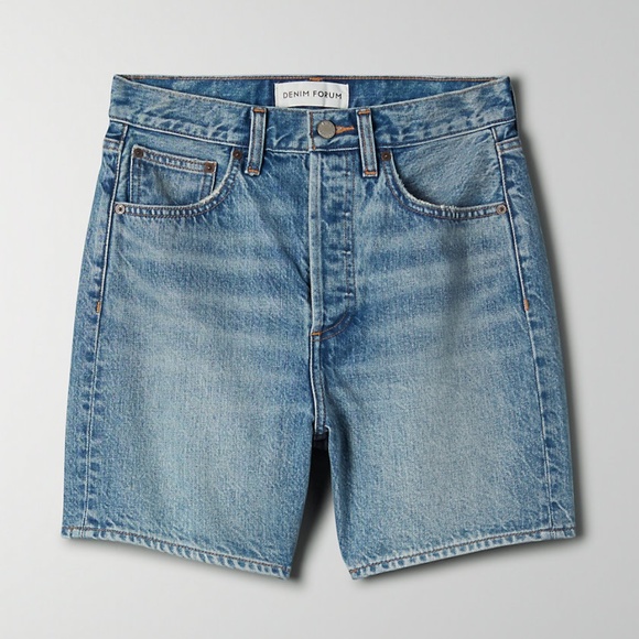 Aritzia Pants - Denim Forum The Joni Mid Thigh Short High-rise Short Size 32